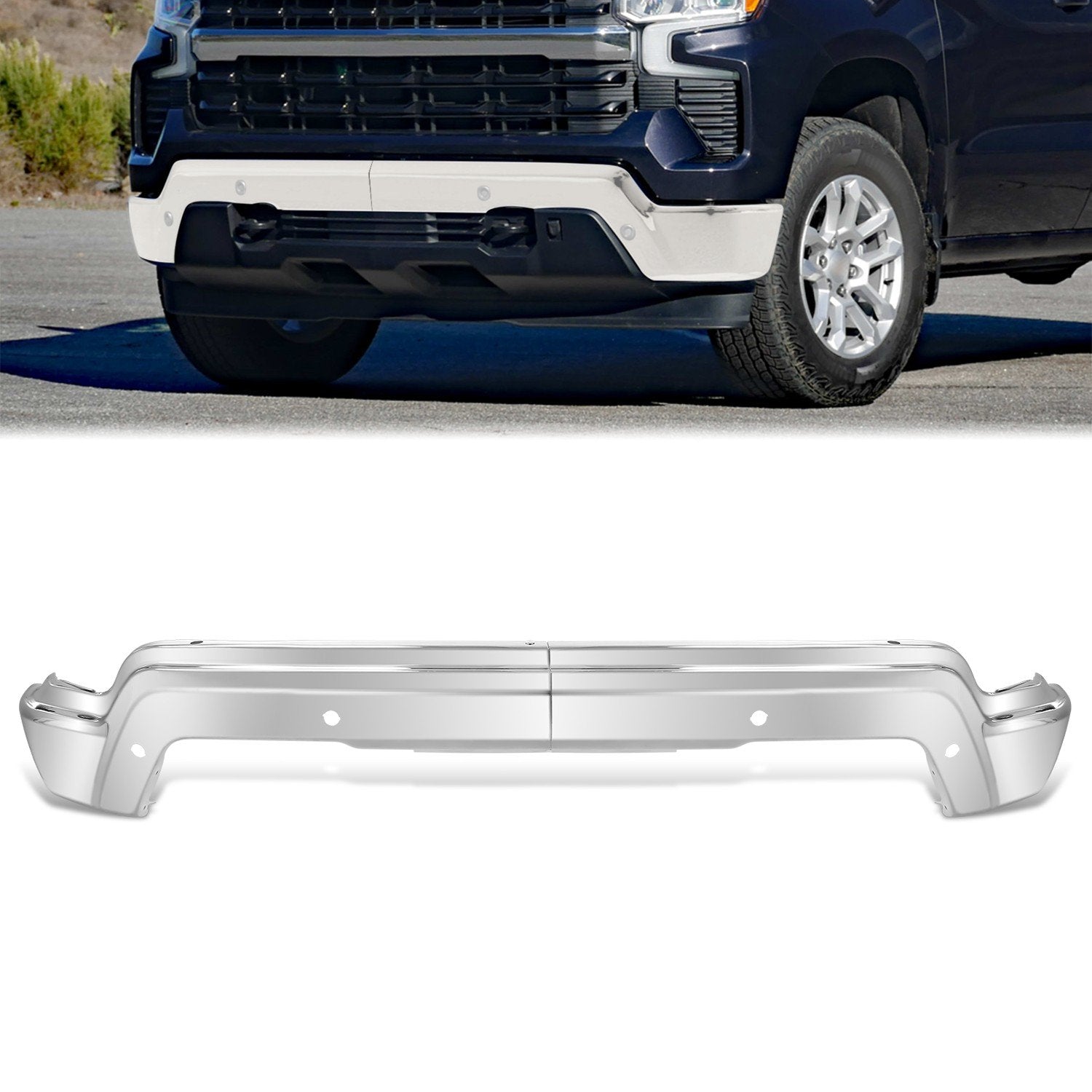 Modular Style Front Bumper w/ Park Assist <br>22-25 Chevy Silverado 1500