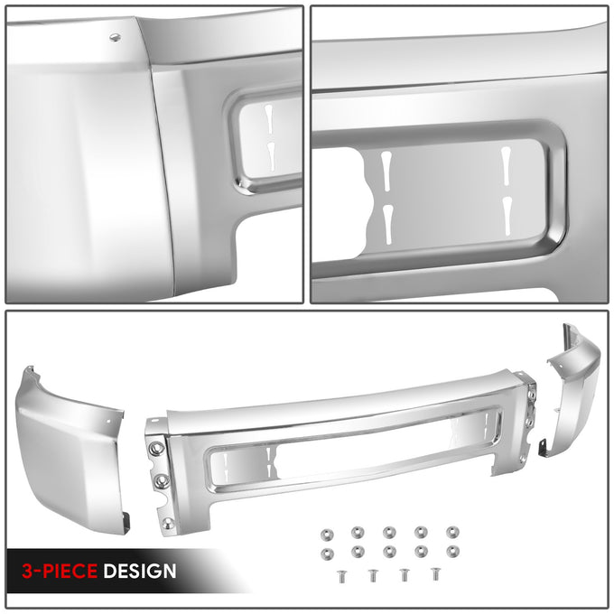 Modular Style Front Bumper w/o Parking Sensor Holes<br>15-19 Chevy Silverado 2500 3500 HD