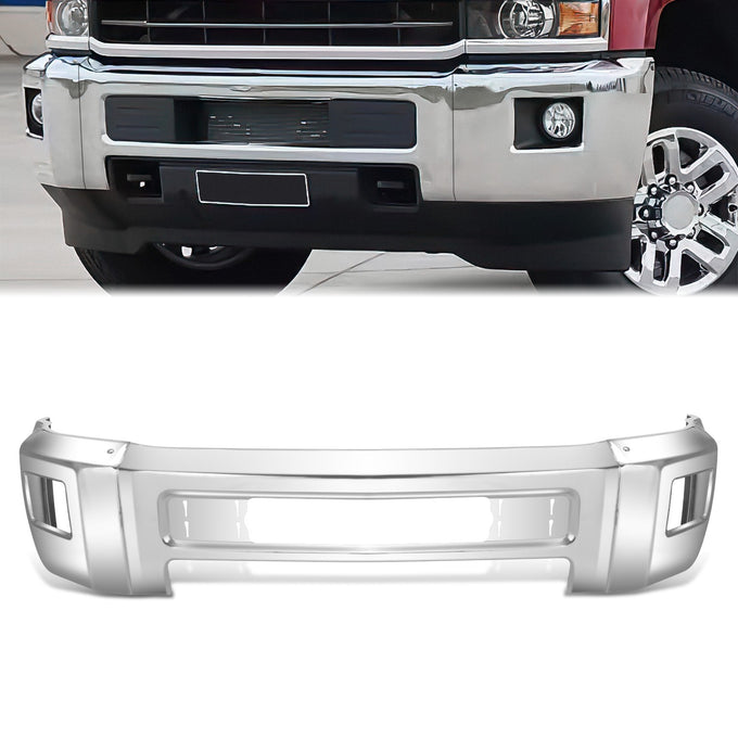 Modular Style Front Bumper w/o Parking Sensor Holes<br>15-19 Chevy Silverado 2500 3500