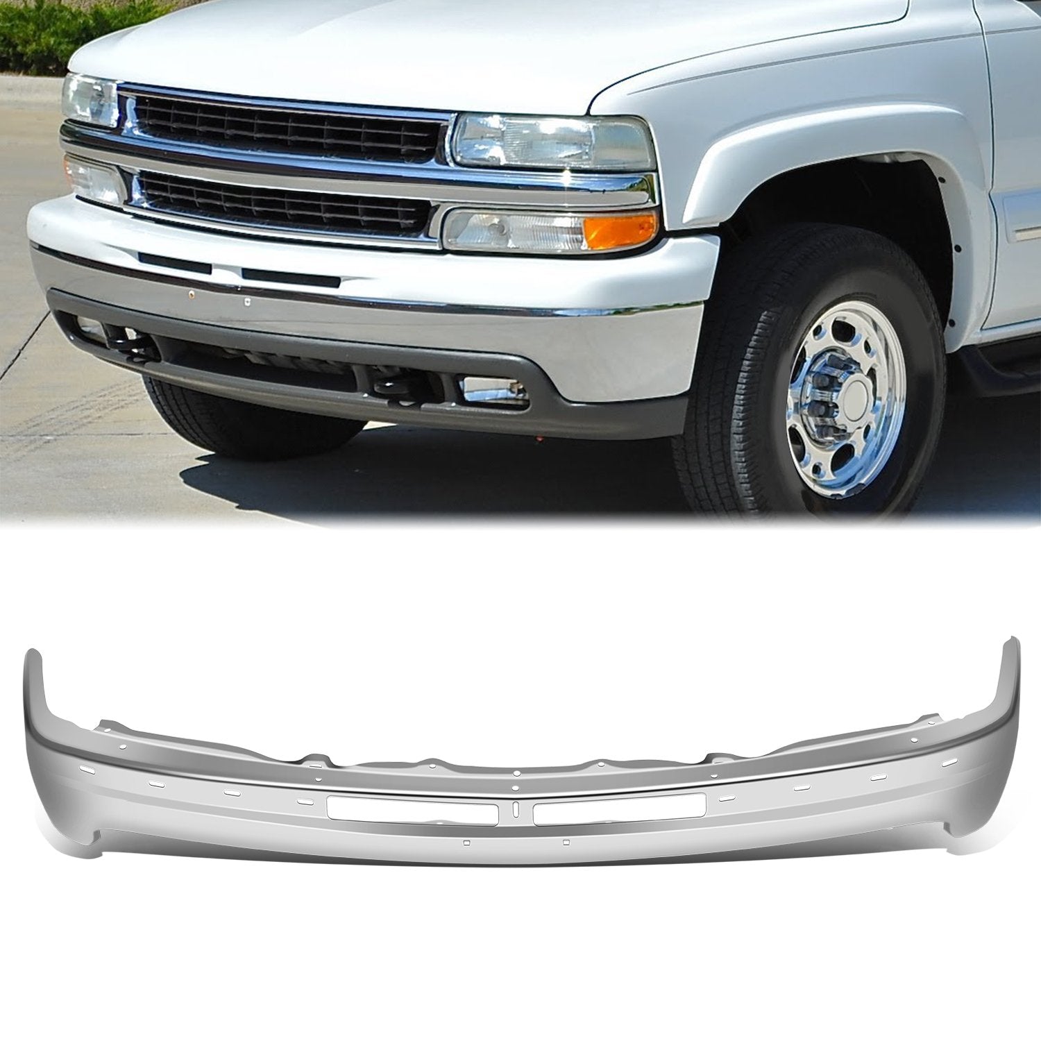 Front Bumper Face Bar <br> 99-02 Chevy/GMC Silverado Sierra 1500 2500 3500