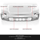 Modular Style Chrome Steel Front Bumper Face Bar<br>14-15 GMC Sierra 1500
