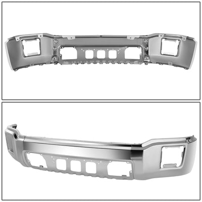 Modular Style Chrome Steel Front Bumper Face Bar<br>14-15 GMC Sierra 1500