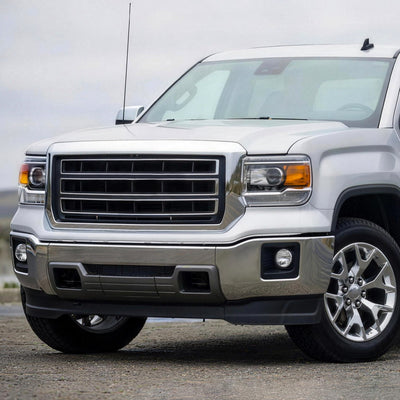 Modular Style Chrome Steel Front Bumper Face Bar<br>14-15 GMC Sierra 1500