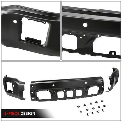 Modular Style Primered Black Front Bumper Face Bar<br>14-15 GMC Sierra 1500