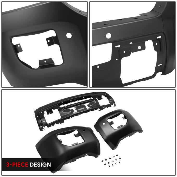 Modular Style Front Bumper w/ Parking Sensor Holes<br>15-19 GMC Sierra 2500 3500 HD