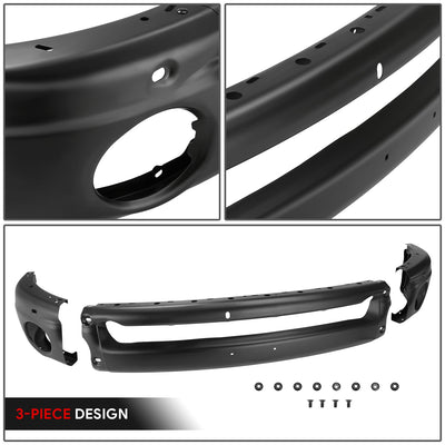 Modular Style Primered Black Front Bumper Face Bar<br>02-08 Dodge RAM 1500,03-05 RAM 2500 RAM 3500