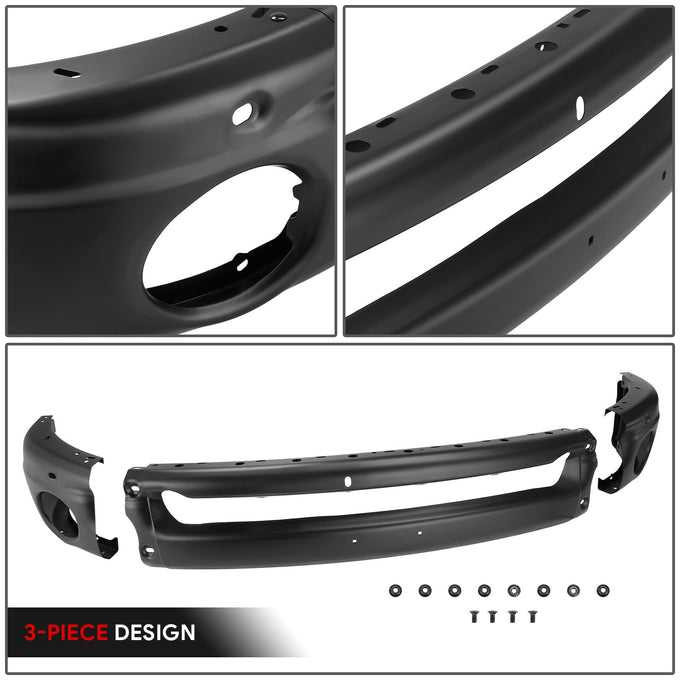 Modular Style Primered Black Front Bumper Face Bar<br>02-08 Dodge RAM 1500,03-05 RAM 2500 RAM 3500