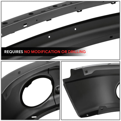 Modular Style Primered Black Front Bumper Face Bar<br>02-08 Dodge RAM 1500,03-05 RAM 2500 RAM 3500