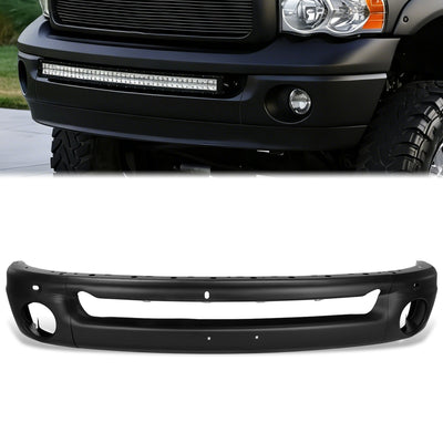 Modular Style Primered Black Front Bumper Face Bar<br>02-08 Dodge RAM 1500,03-05 RAM 2500 RAM 3500