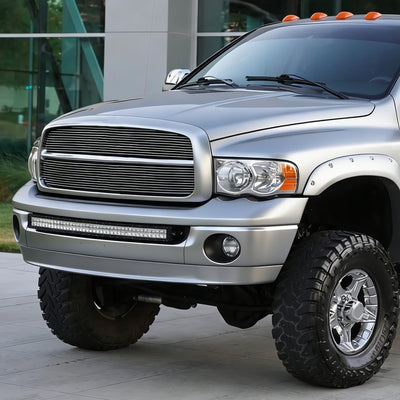 Modular Style Polished Chrome Front Bumper Face Bar<br>02-08 Dodge RAM 1500,03-05 RAM 2500 RAM 3500