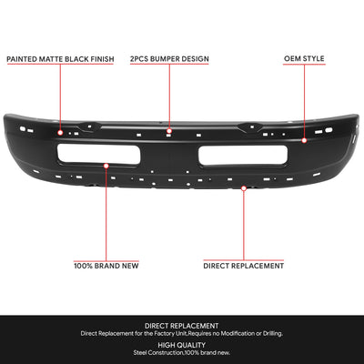 Modular Style Front Bumper Face Bar <br>94-95 Dodge RAM 1500