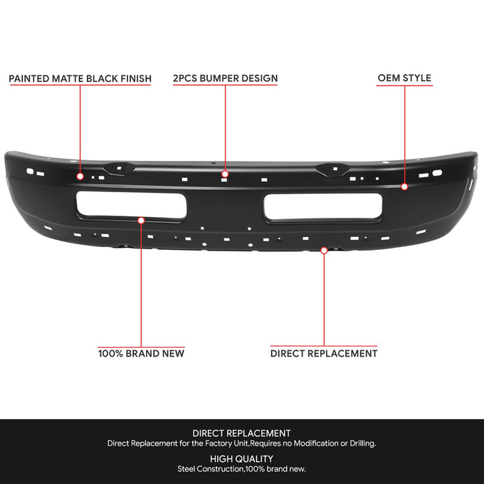 Modular Style Front Bumper Face Bar <br>94-95 Dodge RAM 1500