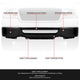 Modular Style Primered Black Front Bumper Face Bar<br>06-08 Ford F-150