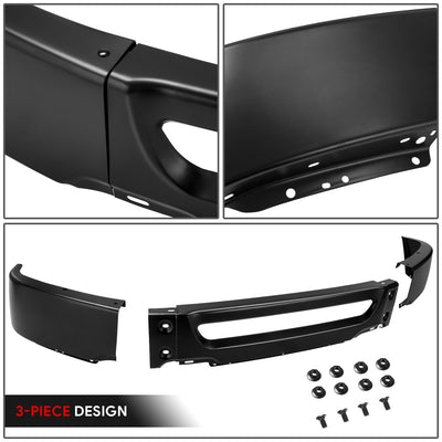 Modular Style Primered Black Front Bumper Face Bar<br>06-08 Ford F-150