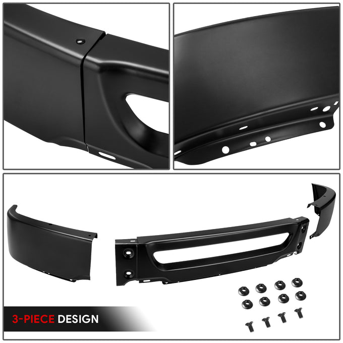 Modular Style Primered Black Front Bumper Face Bar<br>06-08 Ford F-150