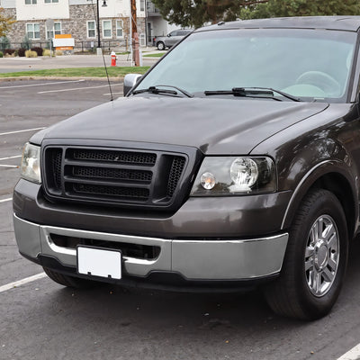 Modular Style Polished Chrome Front Bumper Face Bar<br>06-08 Ford F-150