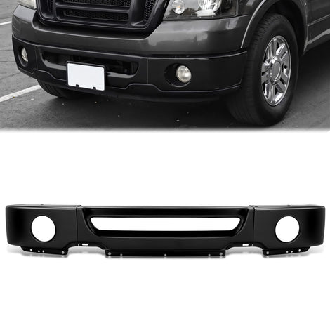 Modular Style Black Front Bumper Face Bar w/ Fog Lamps<br>06-08 Ford F-150