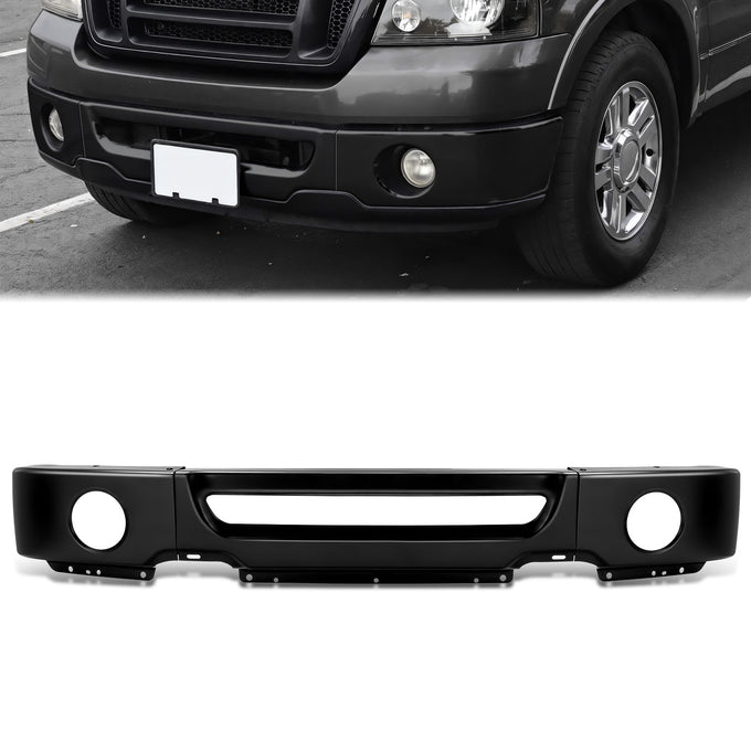 Modular Style Black Front Bumper Face Bar w/ Fog Lamps<br>06-08 Ford F-150