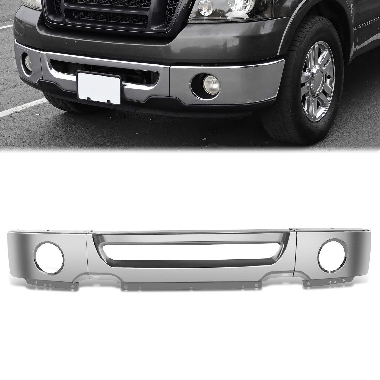 Modular Style Front Bumper Face Bar w/ Fog Lamps<br>06-08 Ford F-150