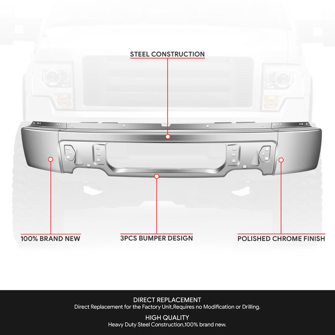 Modular Style Front Bumper<br>09-14 Ford F-150