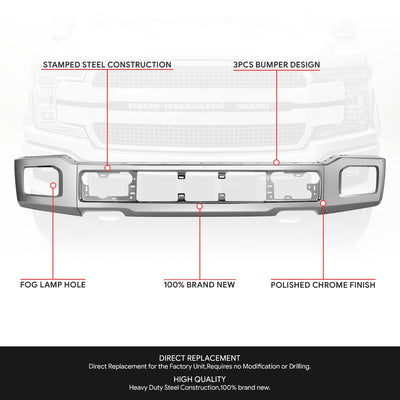 Modular Style Front Bumper<br>18-20 Ford F-150