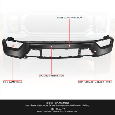 Modular Style Front Bumper <br>21-23 Ford F-150