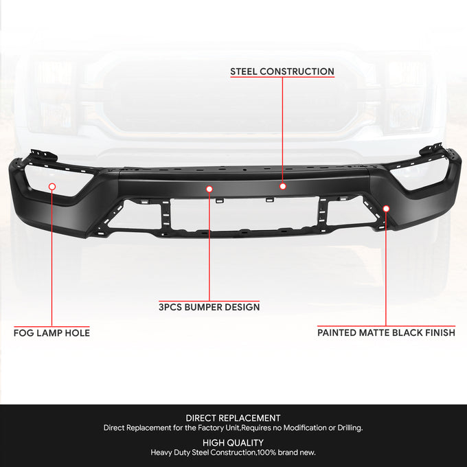 Modular Style Front Bumper <br>21-23 Ford F-150
