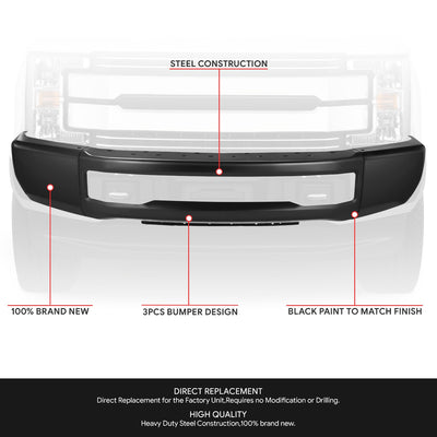 Modular Style Front Bumper Face Bar <br>17-19 Ford F-250 F-350 Super Duty