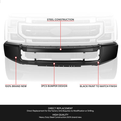 Modular Style Front Bumper Face Bar <br> 20-22 Ford F-250 F-350 Super Duty