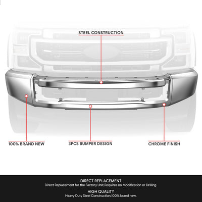 Modular Style Front Bumper Face Bar<br>20-22 Ford F-250 F-350 Super Duty