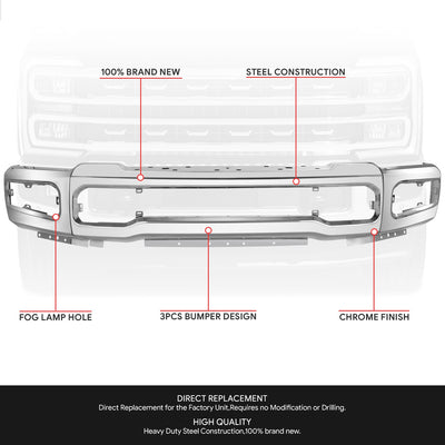 Modular Style Front Bumper Face Bar<br> 20-22 Ford F-250 F-350 Super Duty