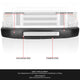 Modular Style Black Steel Bumper Face Bar<br>08-14 Ford E-150 E-250,15-19 E-350 E-450