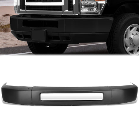 Modular Style Black Steel Bumper Face Bar<br>08-14 Ford E-150 E-250,15-19 E-350 E-450