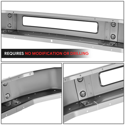 Modular Style Chrome Front Bumper Face Bar<br>08-14 FORD E-150,09-19 E-250 E-350 E-450