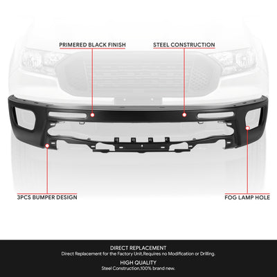 Modular Style Front Bumper Face Bar <br> 19-24 Ford Ranger