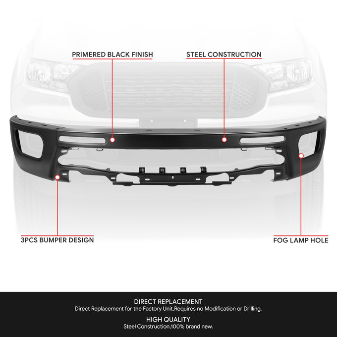 Modular Style Front Bumper Face Bar <br> 19-24 Ford Ranger