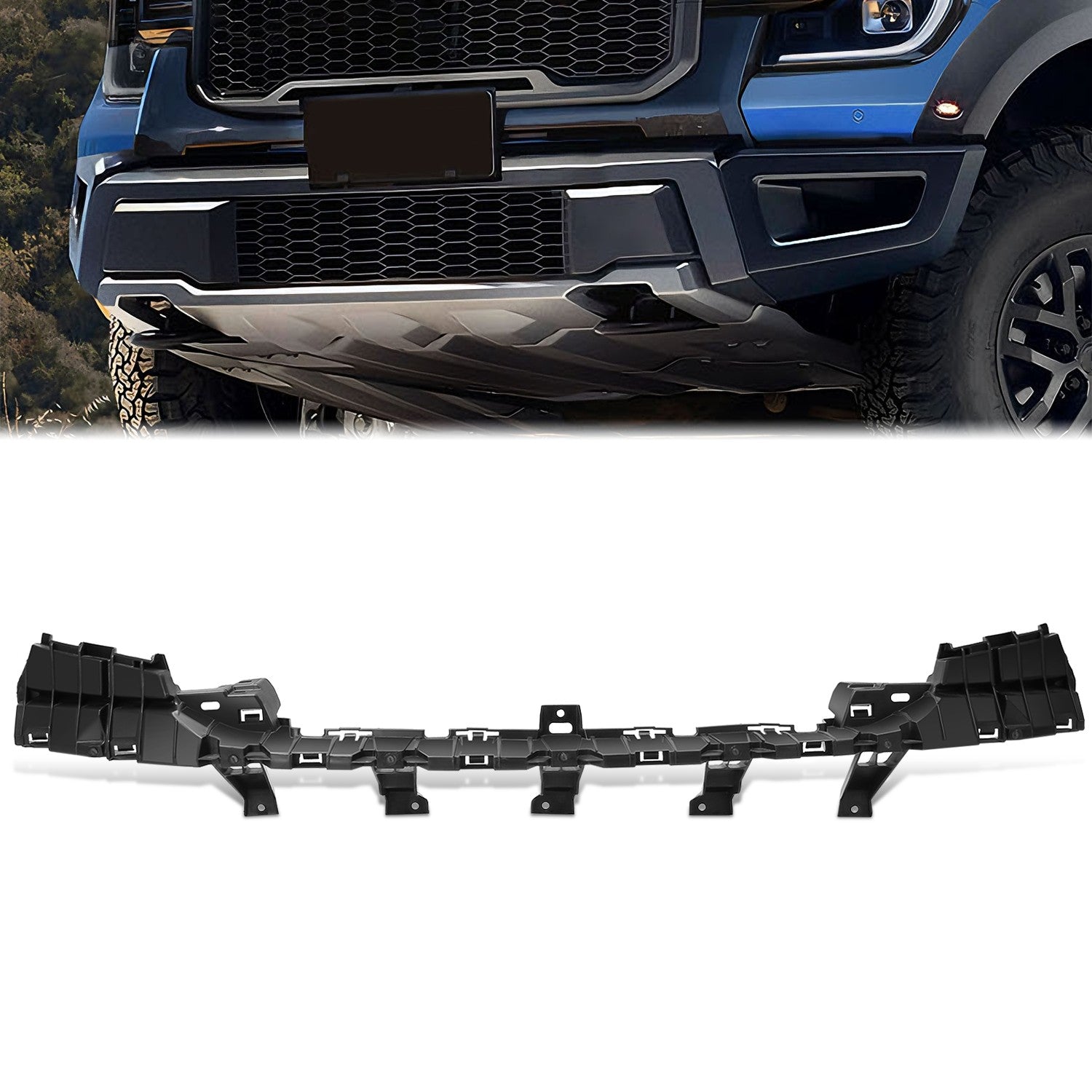 Black Front Bumper Cover Support Bracket<br>19-23 Ford Ranger