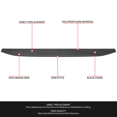 Rear Tailgate Moulding Cap Cover Protector<br>22-26 Nissan Frontier