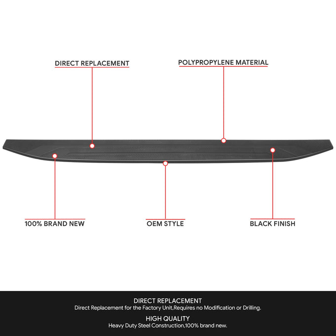 Rear Tailgate Moulding Cap Cover Protector<br>22-26 Nissan Frontier