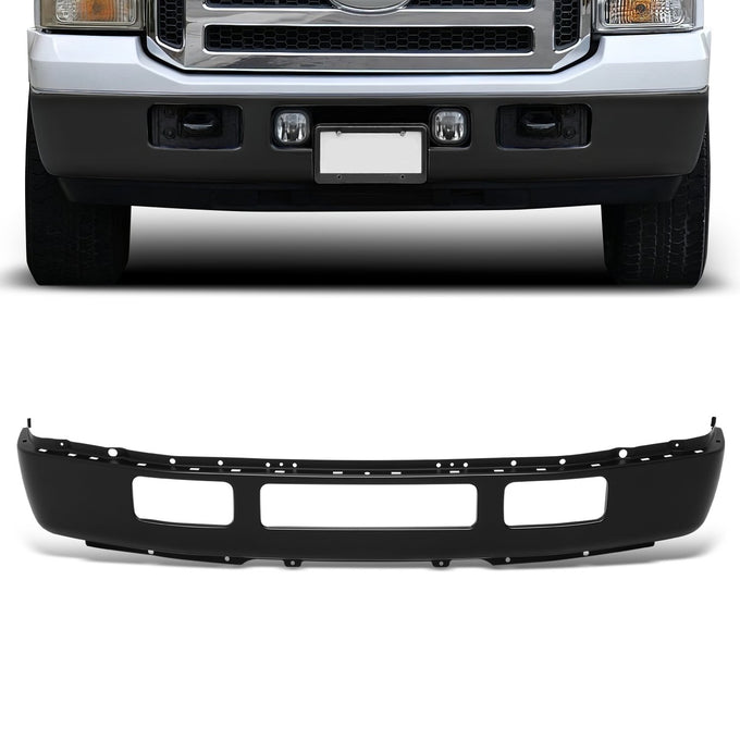 Front Bumper Face Bar (w/o Fender Flare Holes) <br> 05-07 Ford F-250 F-350 Super Duty