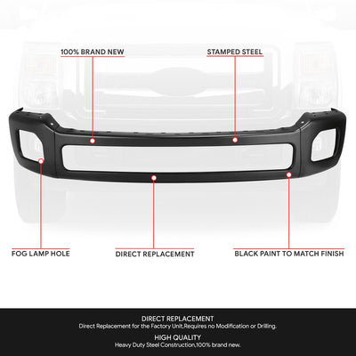 Front Bumper (w/o Bumper End Caps) <br>11-16 Frod F-250, F-350 Super Duty