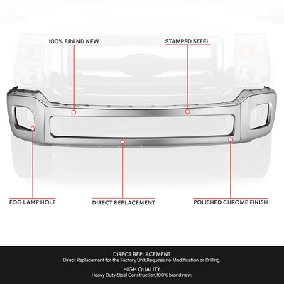 Modular Style Front Bumper (w/o Bumper End Caps) <br>11-16 Frod F-250, F-350 Super Duty