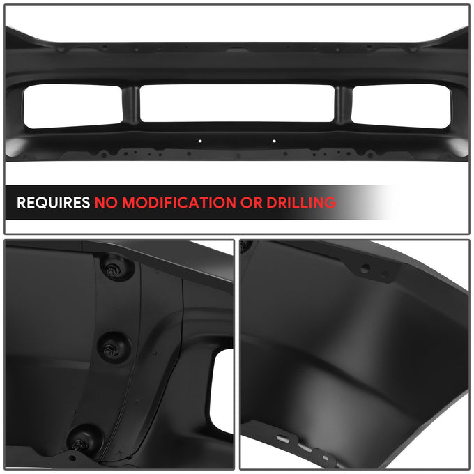 Modular Style Front Bumper w/o Molding Holes <br>00-04 Ford F-250 F-350 Super Duty