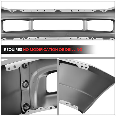 Modular Style Front Bumper w/o Molding Holes <br>00-04 Ford F-250 F-350 Super Duty