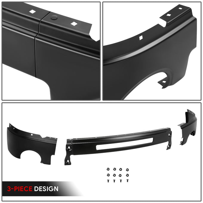 Modular Style Front Bumper (w/Fog Light Holes) <br>07-13 GMC Sierra 1500 2500 3500 HD