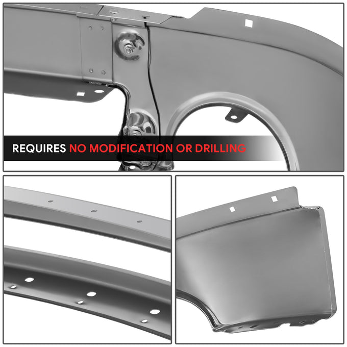 Modular Style Front Bumper (w/Fog Light Holes) <br>07-13 GMC Sierra 1500 2500 3500 HD