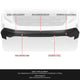 Black Steel Front Bumper Impact Bar<br>22-26 GMC Sierra 1500, 2022 1500 Limited