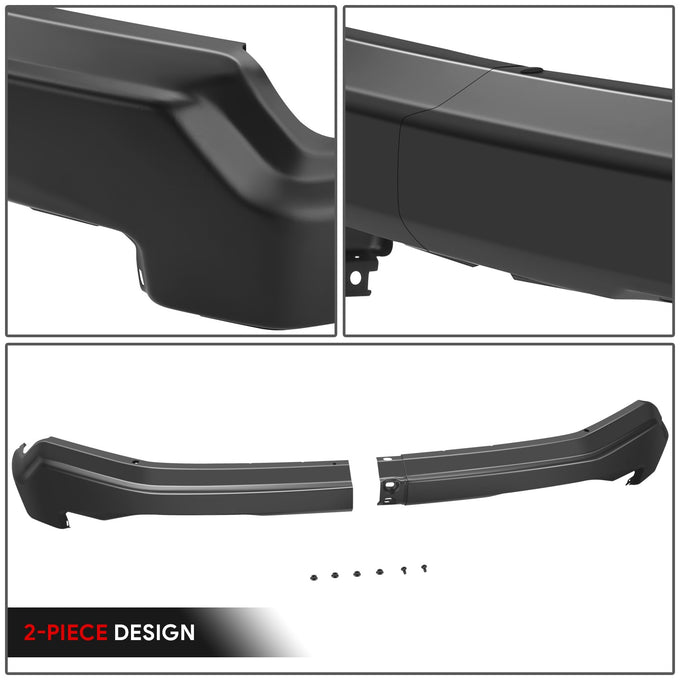 Black Steel Front Bumper Impact Bar<br>22-26 GMC Sierra 1500, 2022 1500 Limited