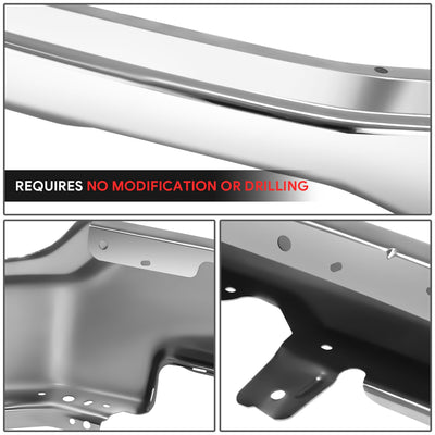 Chrome Steel Front Bumper Impact Bar<br>22-26 GMC Sierra 1500, 2022 1500 Limited