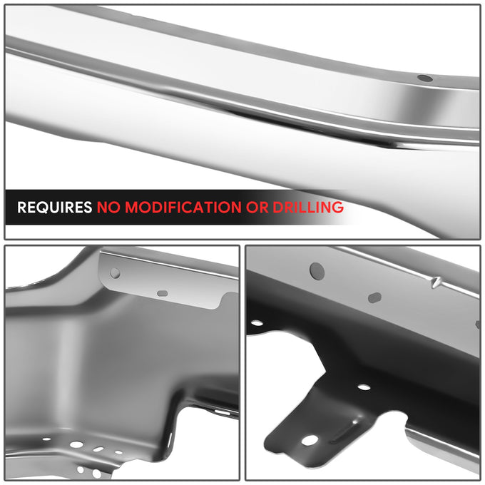 Chrome Steel Front Bumper Impact Bar<br>22-26 GMC Sierra 1500, 2022 1500 Limited